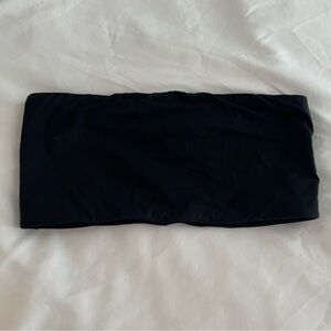 Black Strapless Bandeau Top